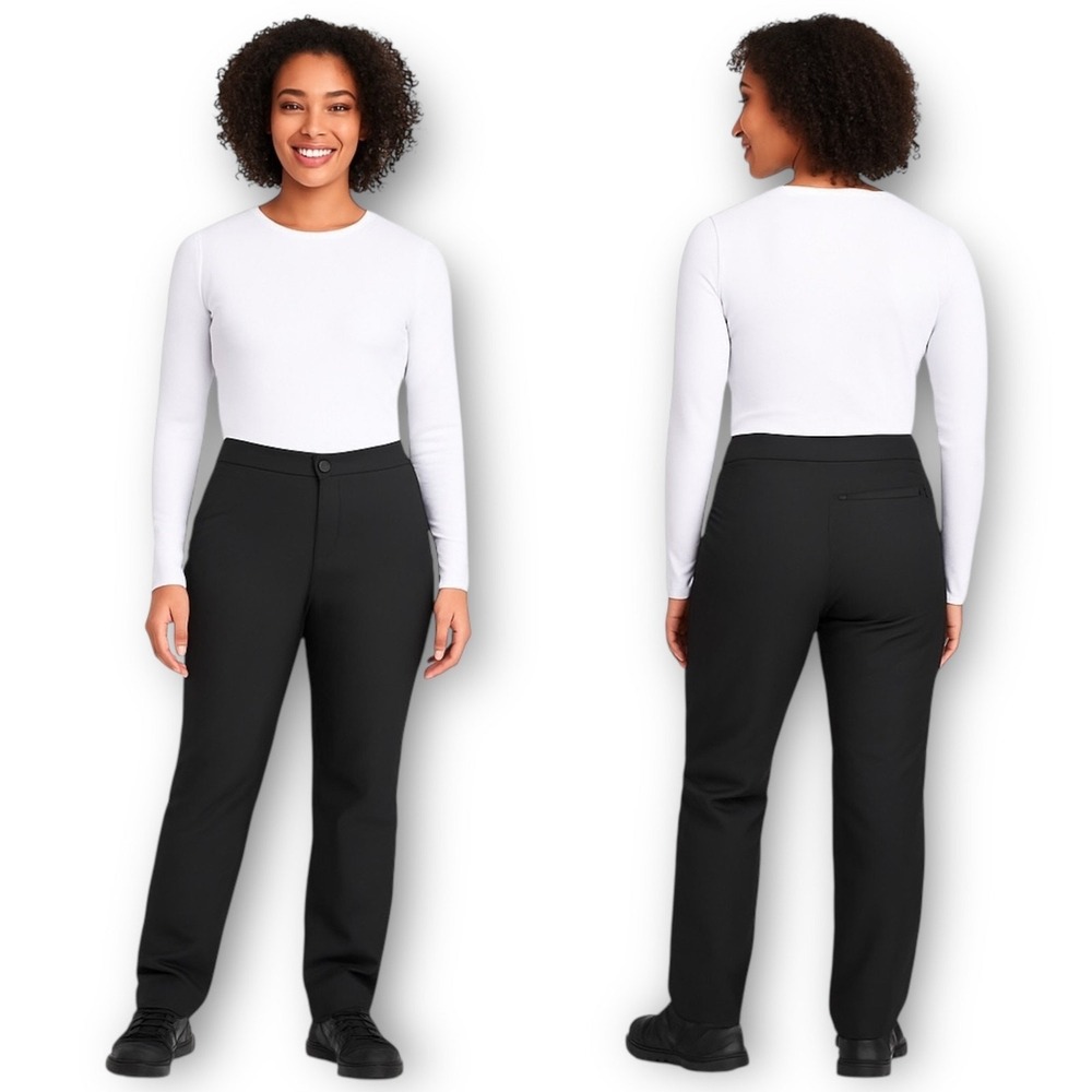 NWT Stormpack Women Black Fleece Lined Windproof Pants Plus XXL Water Resistant